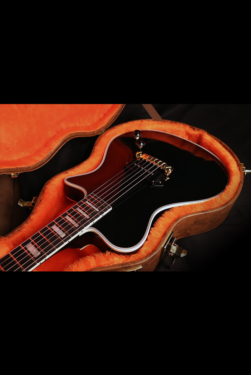 Carneglia Guitar Case Interior with Guitar