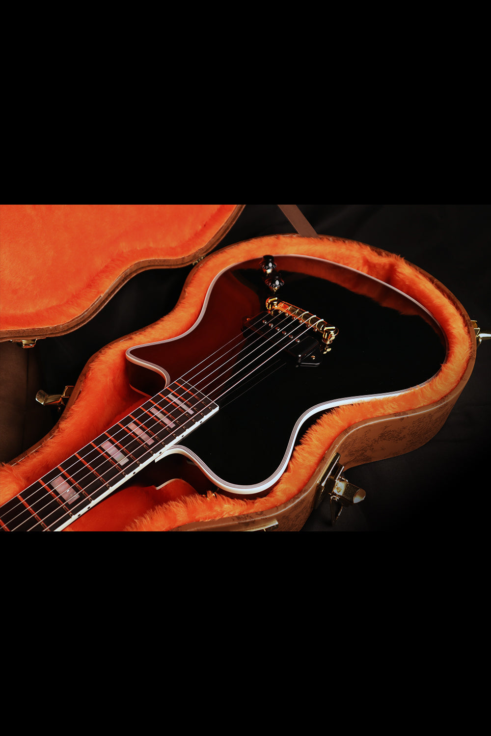 Carneglia Guitar Case Interior with Guitar