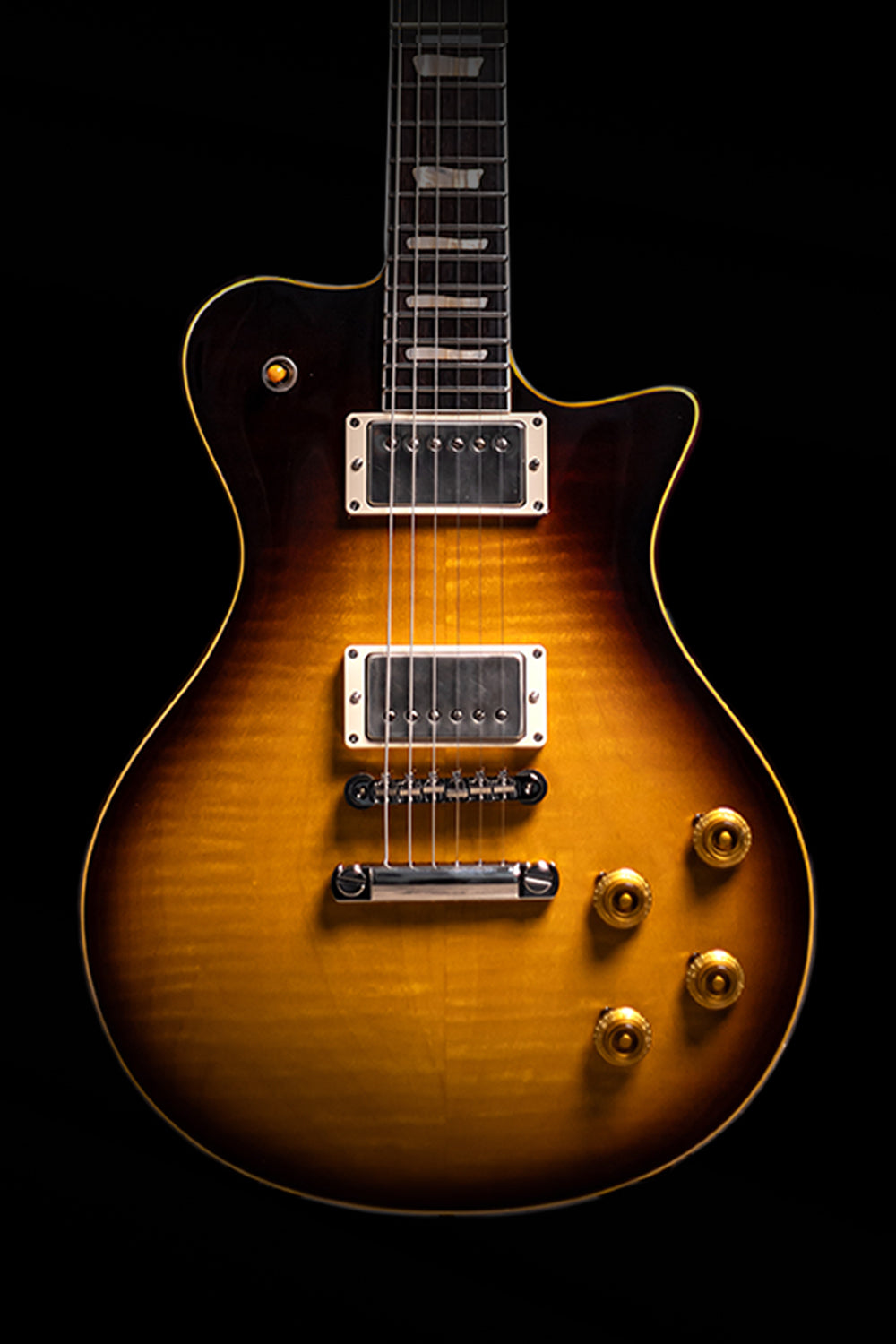 Carneglia Master Series Stallion Standard ABR-1 Electric Guitar with Brazilian Rosewood - Tobacco Sunburst
