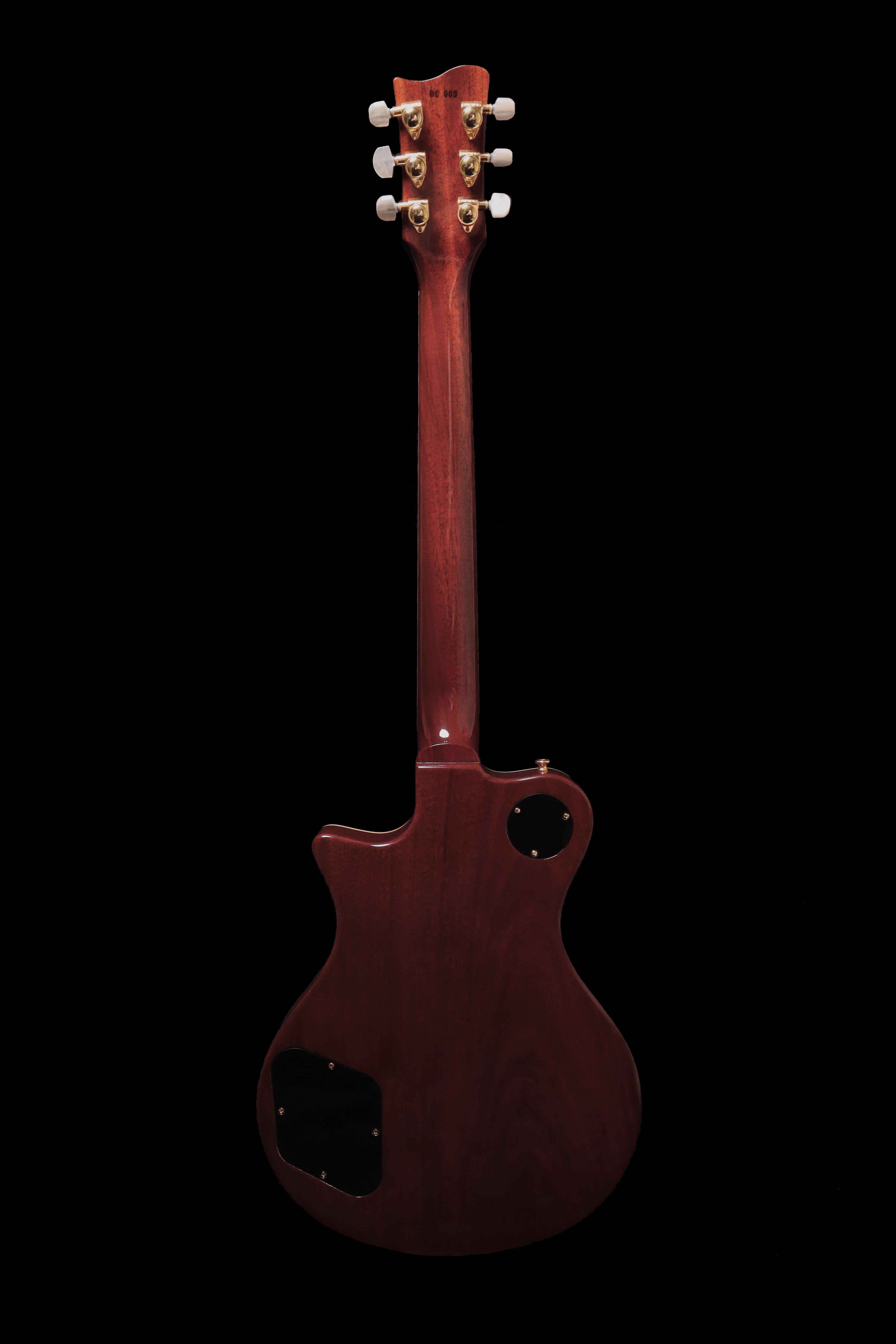 Carneglia Master Series Stallion Standard Electric Guitar with Brazilian Rosewood - Mauve Burst