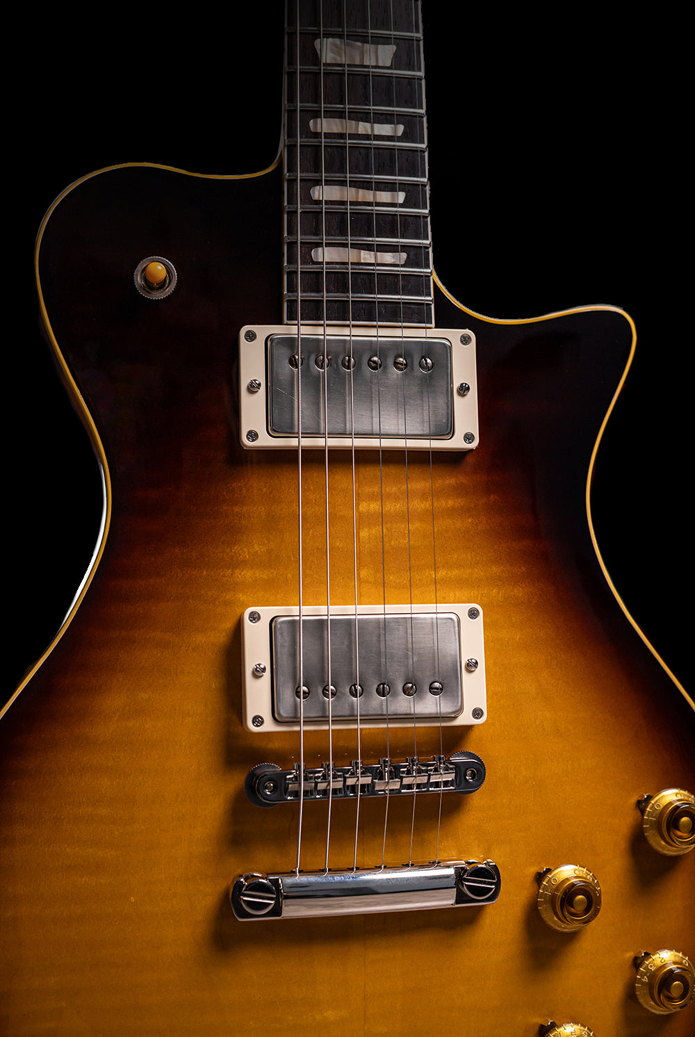 Carneglia Stallion Standard Electric Guitar with Brazilian Rosewood - Tobacco Sunburst