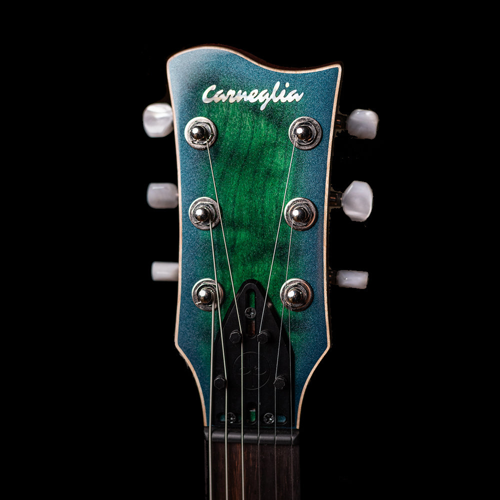 Carneglia Sublime Flame Maple Top Electric Guitar - Green Burst MetallicCarneglia Sublime Flame Maple Top Electric Guitar - Green Burst Metallic