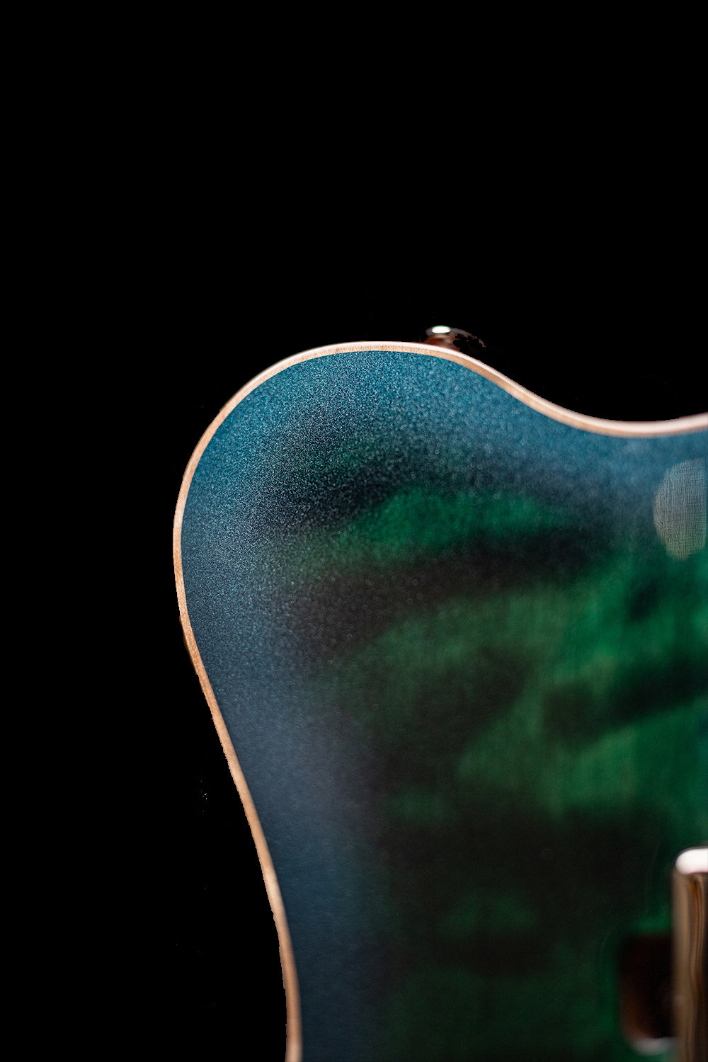 Carneglia Sublime Flame Maple Top Electric Guitar - Green Burst Metallic