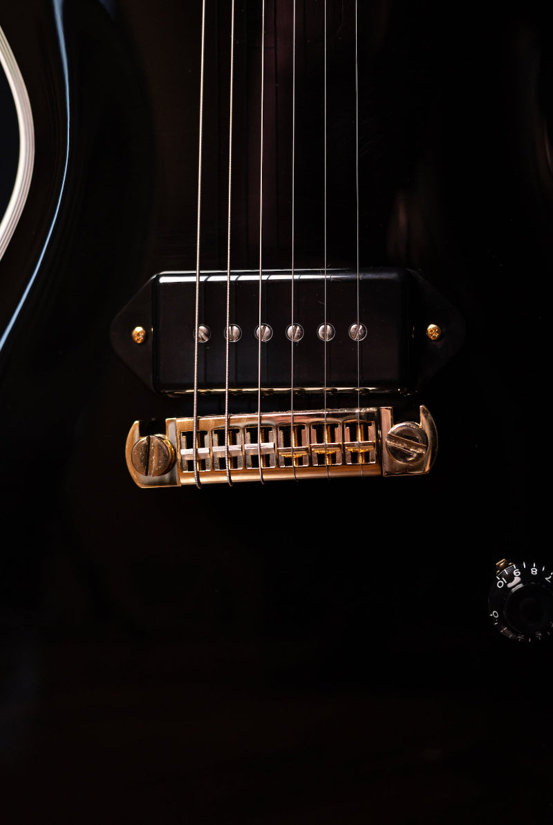 Carneglia Custom Shop Stallion Custom P-90 Wraparound Electric Guitar with Ebony Fretboard - Ebony