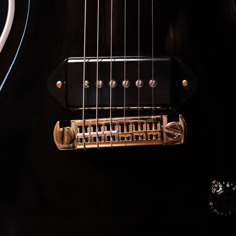 Carneglia Custom Shop Stallion Custom P-90 Wraparound Electric Guitar with Ebony Fretboard - Ebony