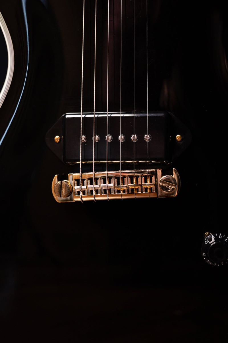 Carneglia Custom Shop Stallion Custom P-90 Wraparound Electric Guitar with Ebony Fretboard - Ebony