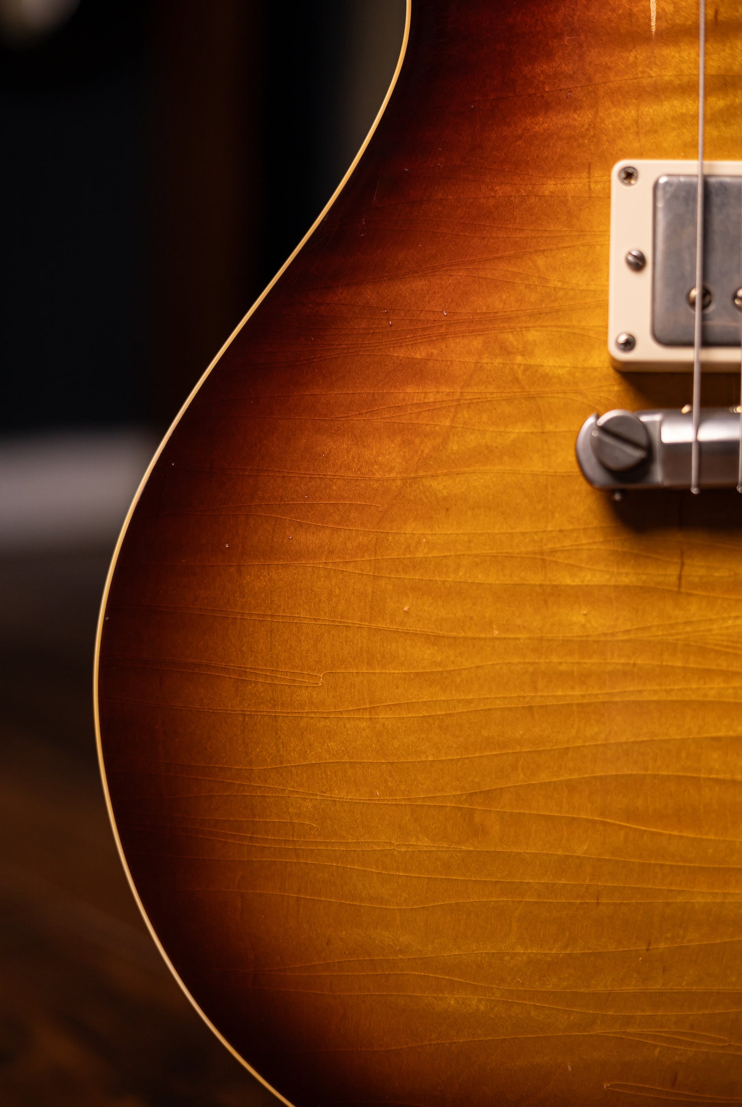 Carneglia Master Series Stallion Standard Wraparound Electric Guitar with Brazilian Rosewood - Aged Bourbon Burst