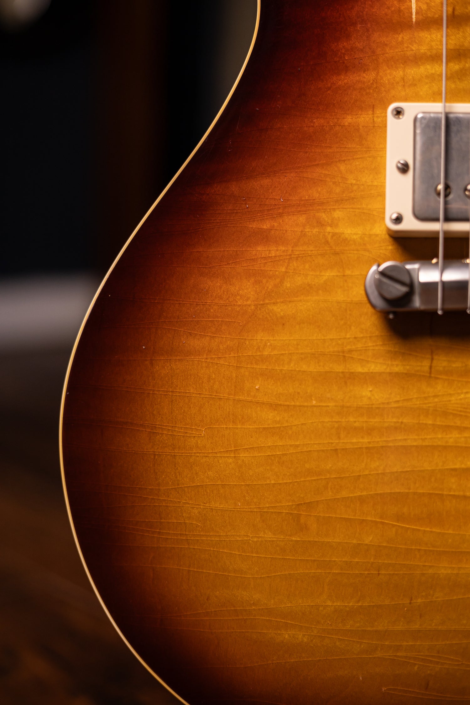 Carneglia Master Series Stallion Standard Wraparound Electric Guitar with Brazilian Rosewood - Aged Bourbon Burst