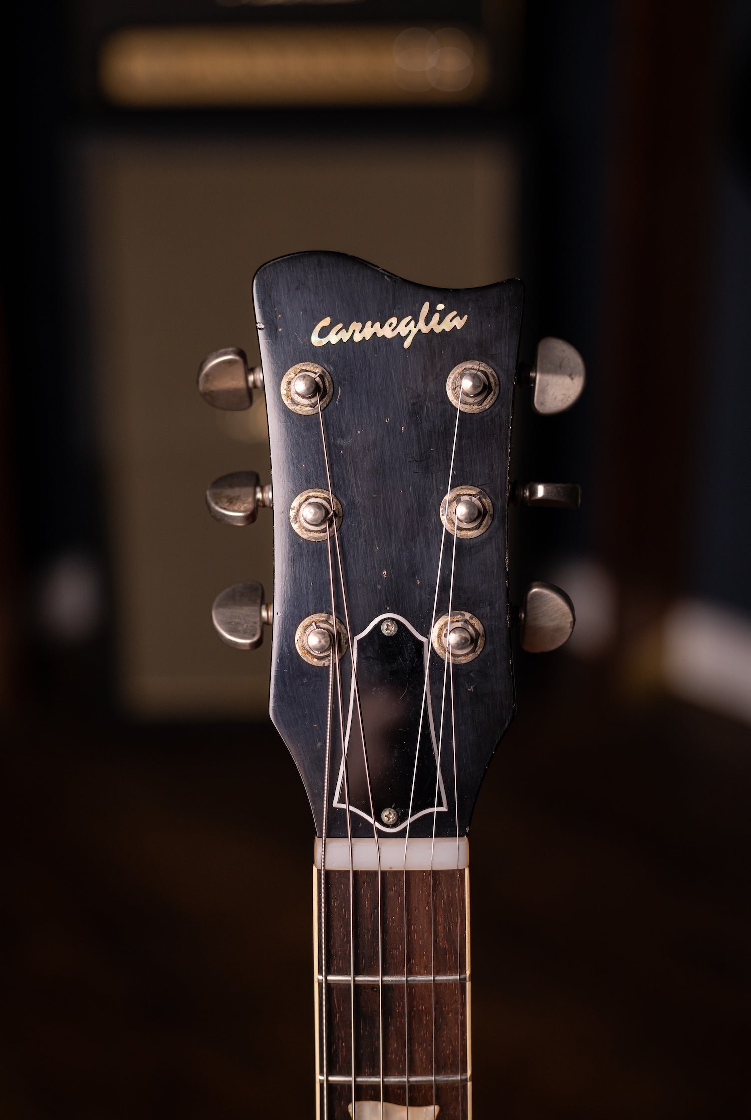 Carneglia Master Series Stallion Standard Wraparound Electric Guitar with Brazilian Rosewood - Aged Bourbon Burst