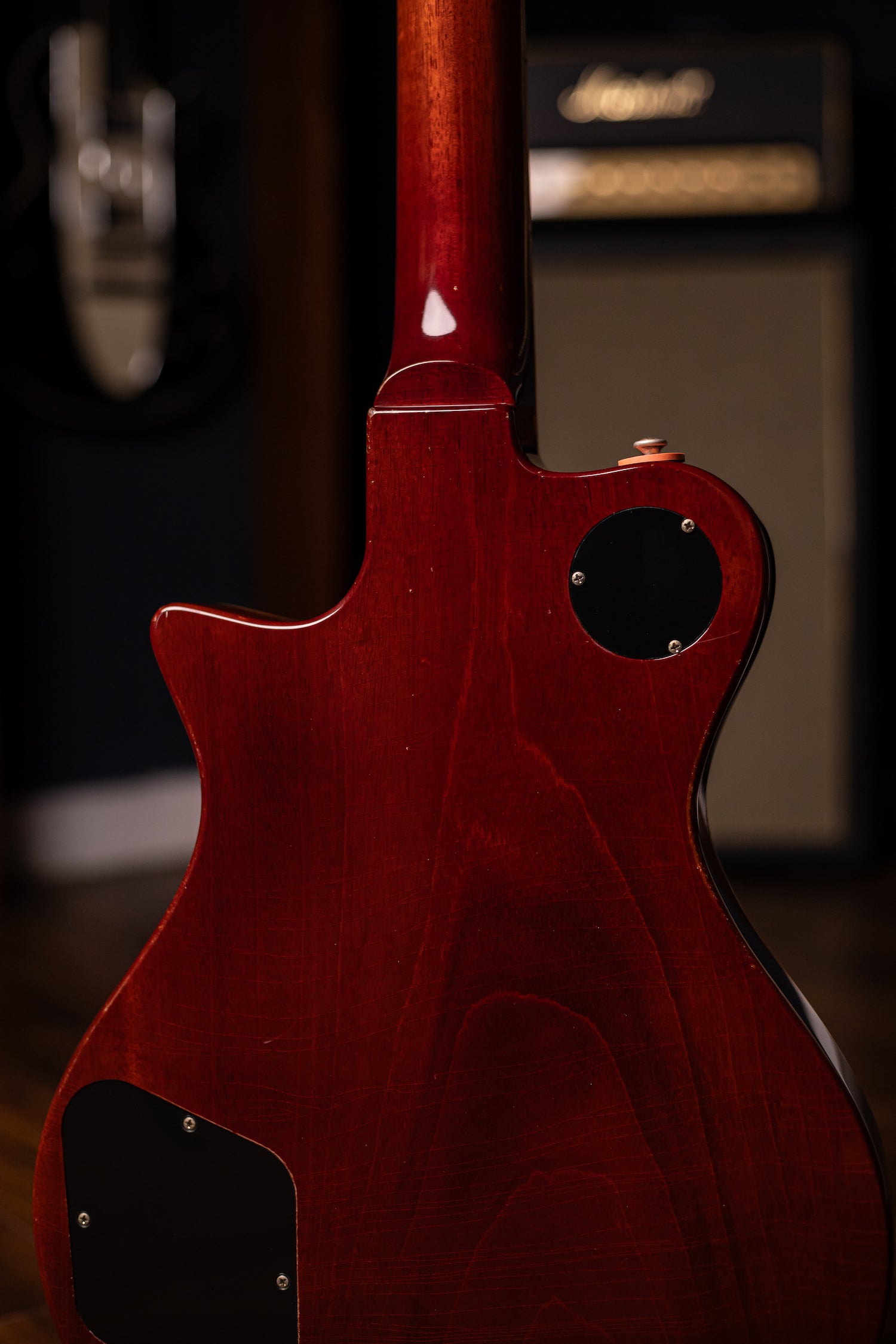 Carneglia Master Series Stallion Standard Wraparound Electric Guitar with Brazilian Rosewood - Aged Bourbon Burst