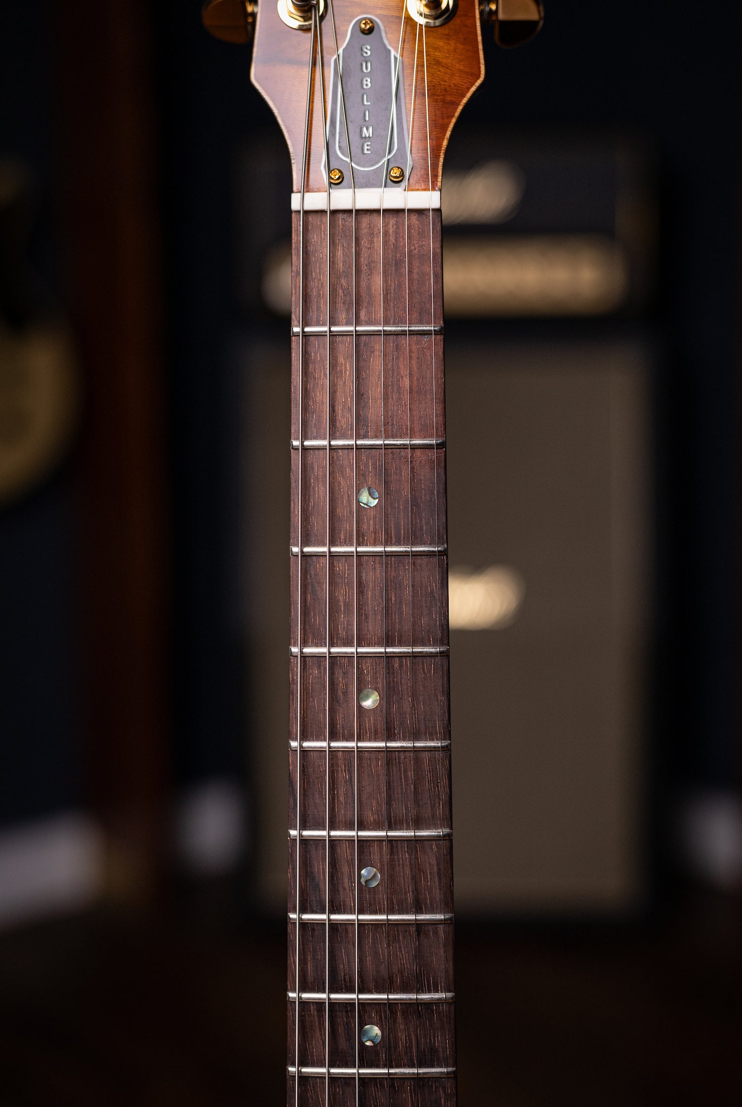 Carneglia Custom Shop Sublime Spalted Top Electric Guitar with Brazilian Fretboard - Honey Burst