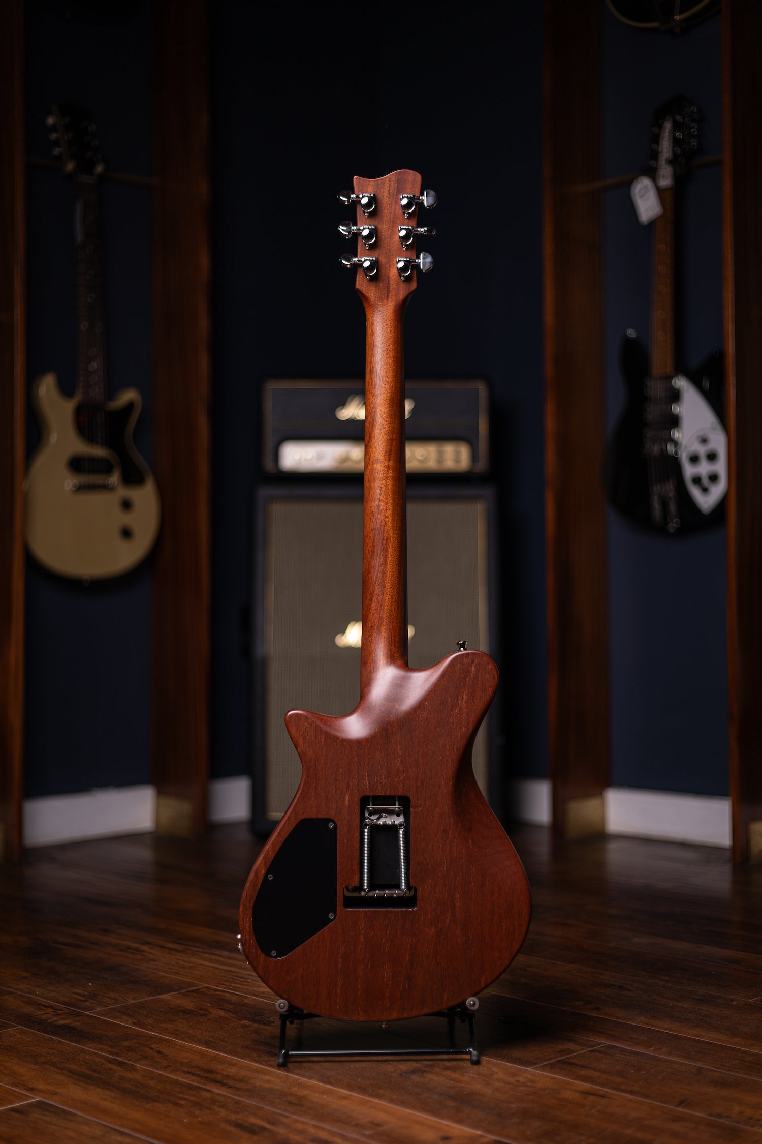 Carneglia Sublime Burl Top Electric Guitar with Brazilian Fretboard - Tobacco Burst