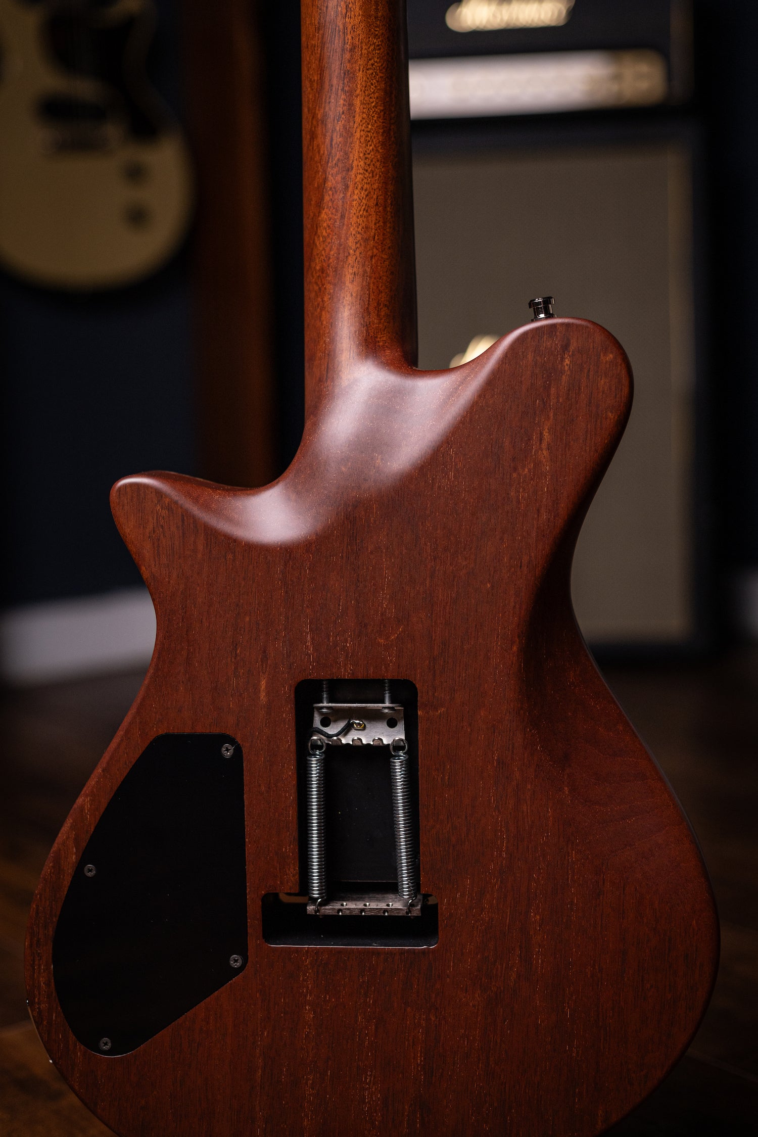 Carneglia Sublime Burl Top Electric Guitar with Brazilian Fretboard - Tobacco Burst