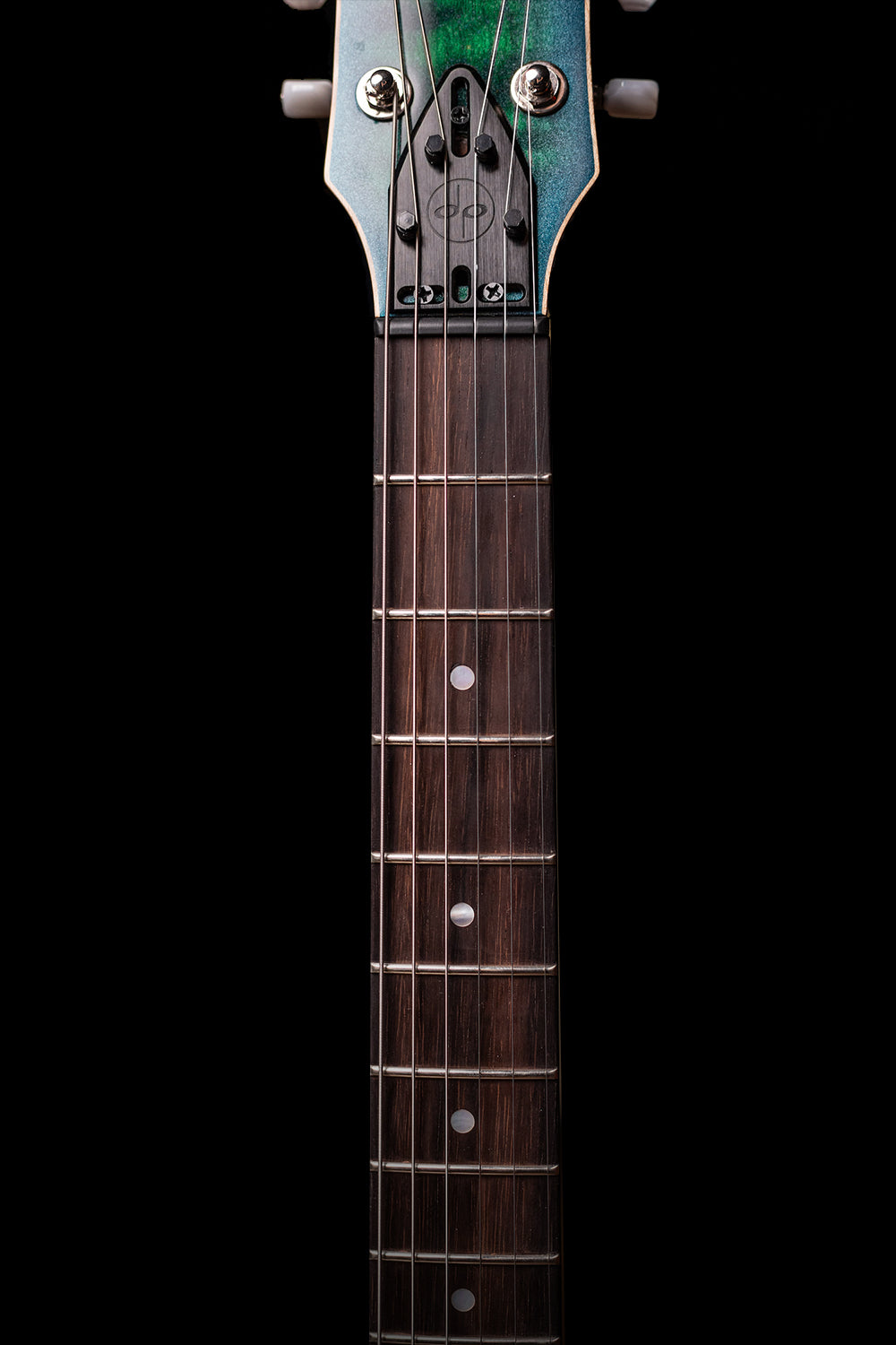 Carneglia Sublime Flame Maple Top Electric Guitar - Green Burst Metallic