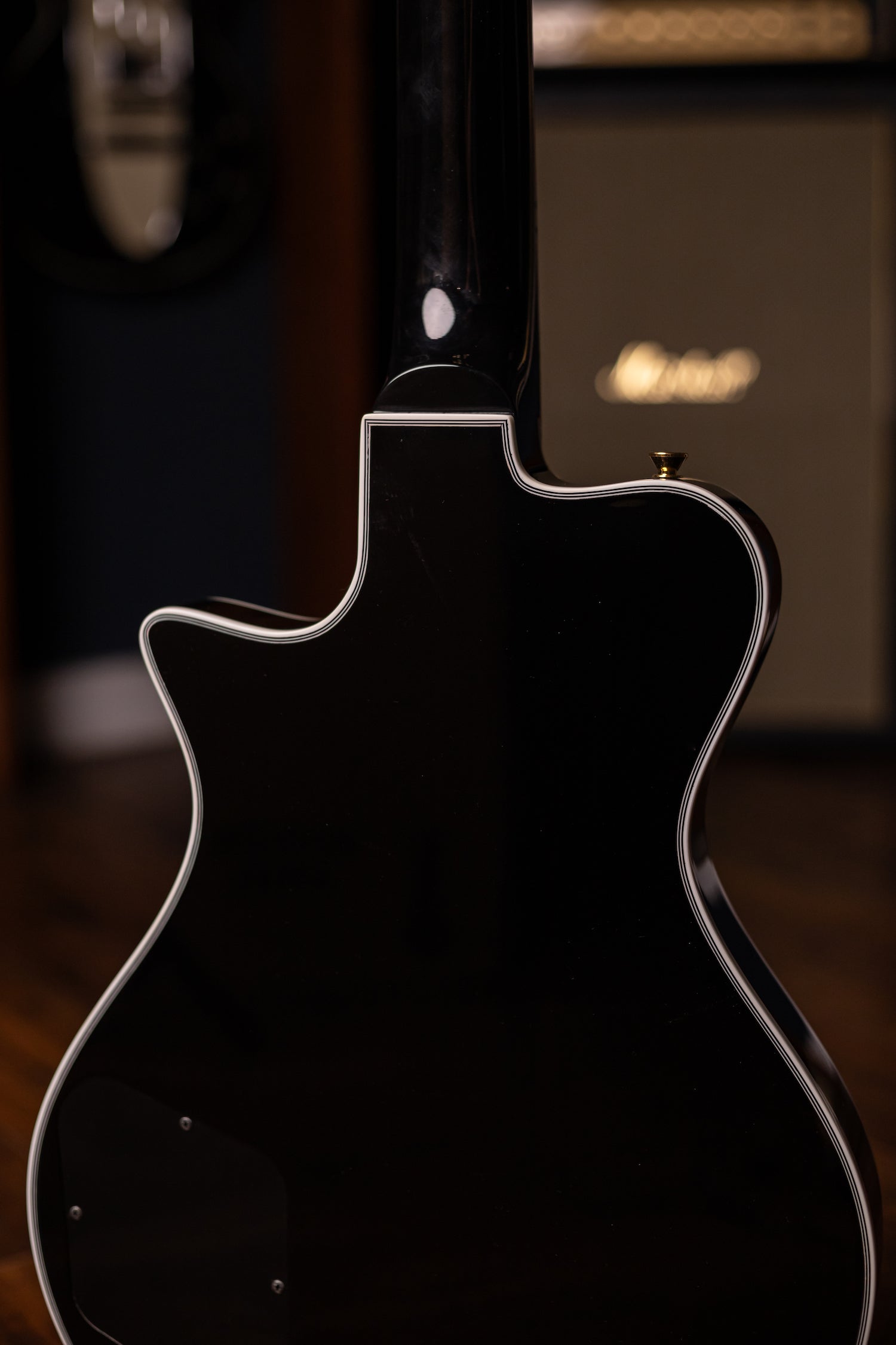 Carneglia Custom Shop Stallion Custom P-90 Wraparound Electric Guitar with Ebony Fretboard - Ebony