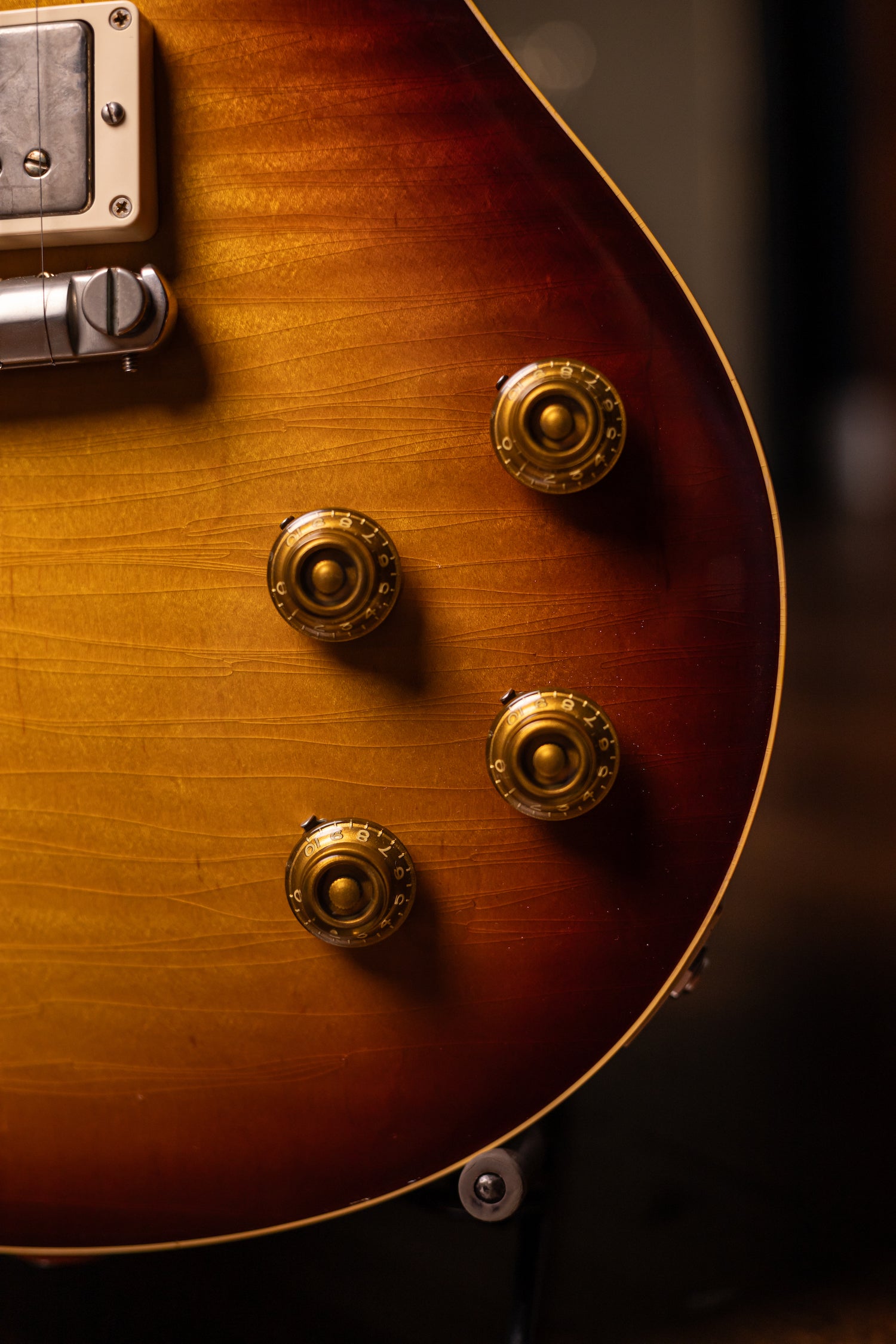 Carneglia Master Series Stallion Standard Wraparound Electric Guitar with Brazilian Rosewood - Aged Bourbon Burst