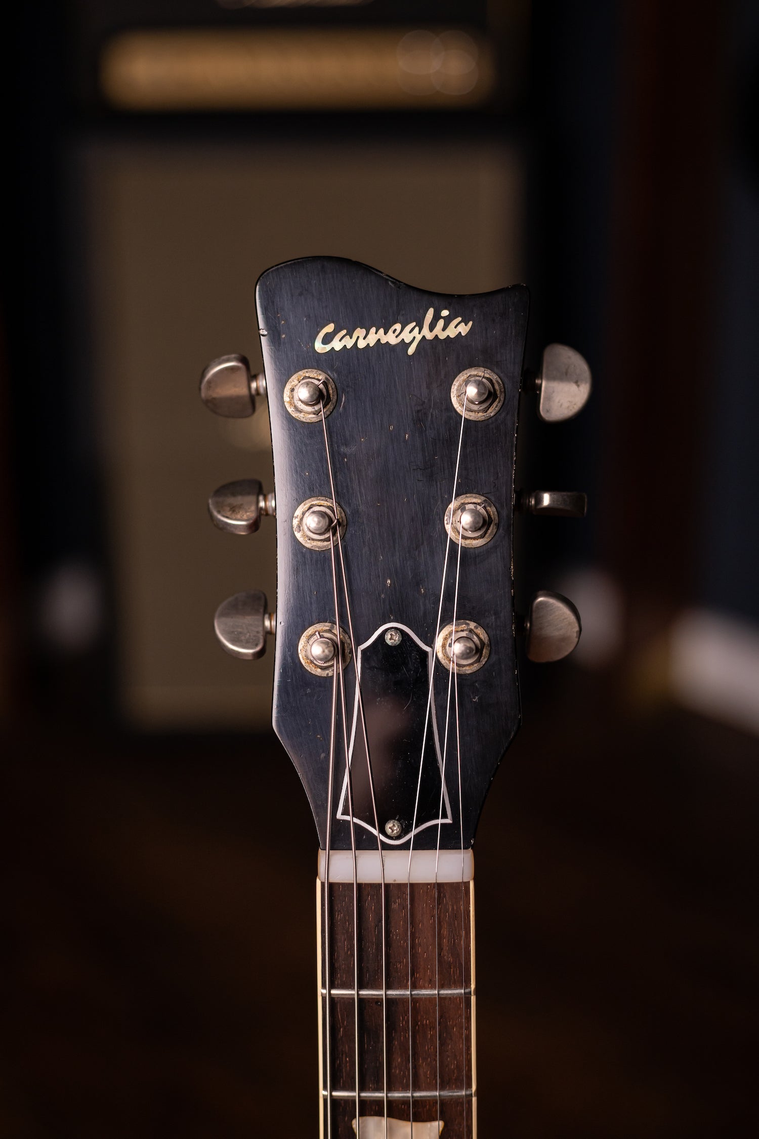 Carneglia Master Series Stallion Standard Wraparound Electric Guitar with Brazilian Rosewood - Aged Bourbon Burst